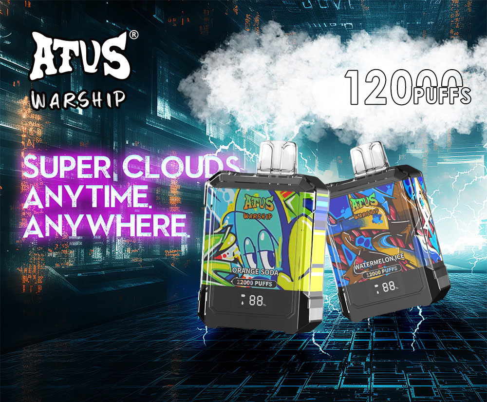 DE013A 12000 Puffs Disposable Vape aliran udara boleh laras ATVS Vape