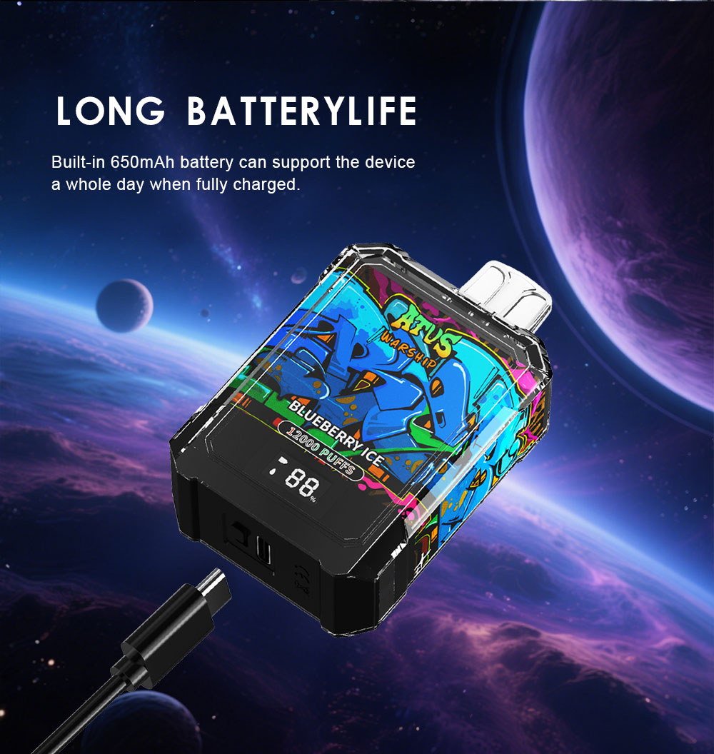 DE013A 12000 Puffs Disposable Vape aliran udara boleh laras ATVS Vape