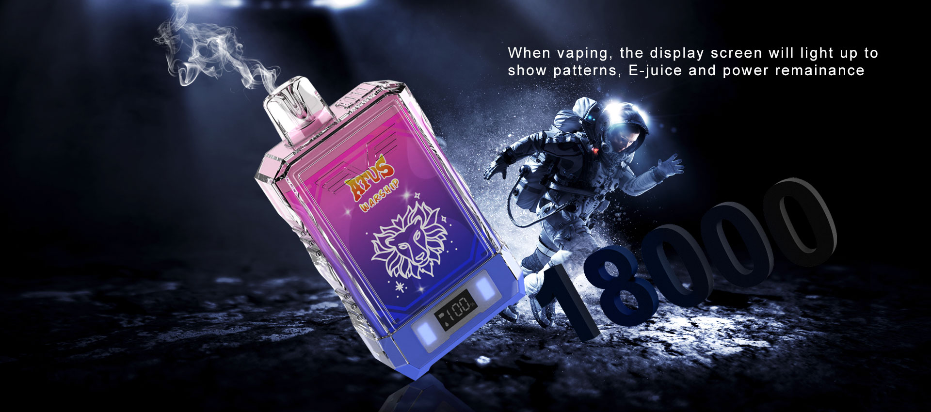 DE015 18000 Puffs Disposable Vape aliran udara boleh laras ATVS Vape