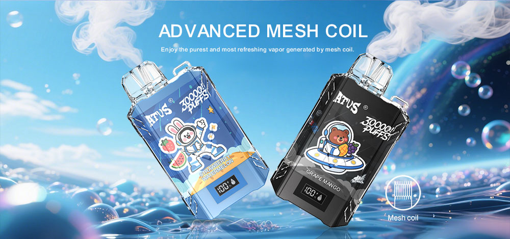 DE017 30000 Puffs Disposable Vape pakai buang aliran udara boleh laras ATVS Vape