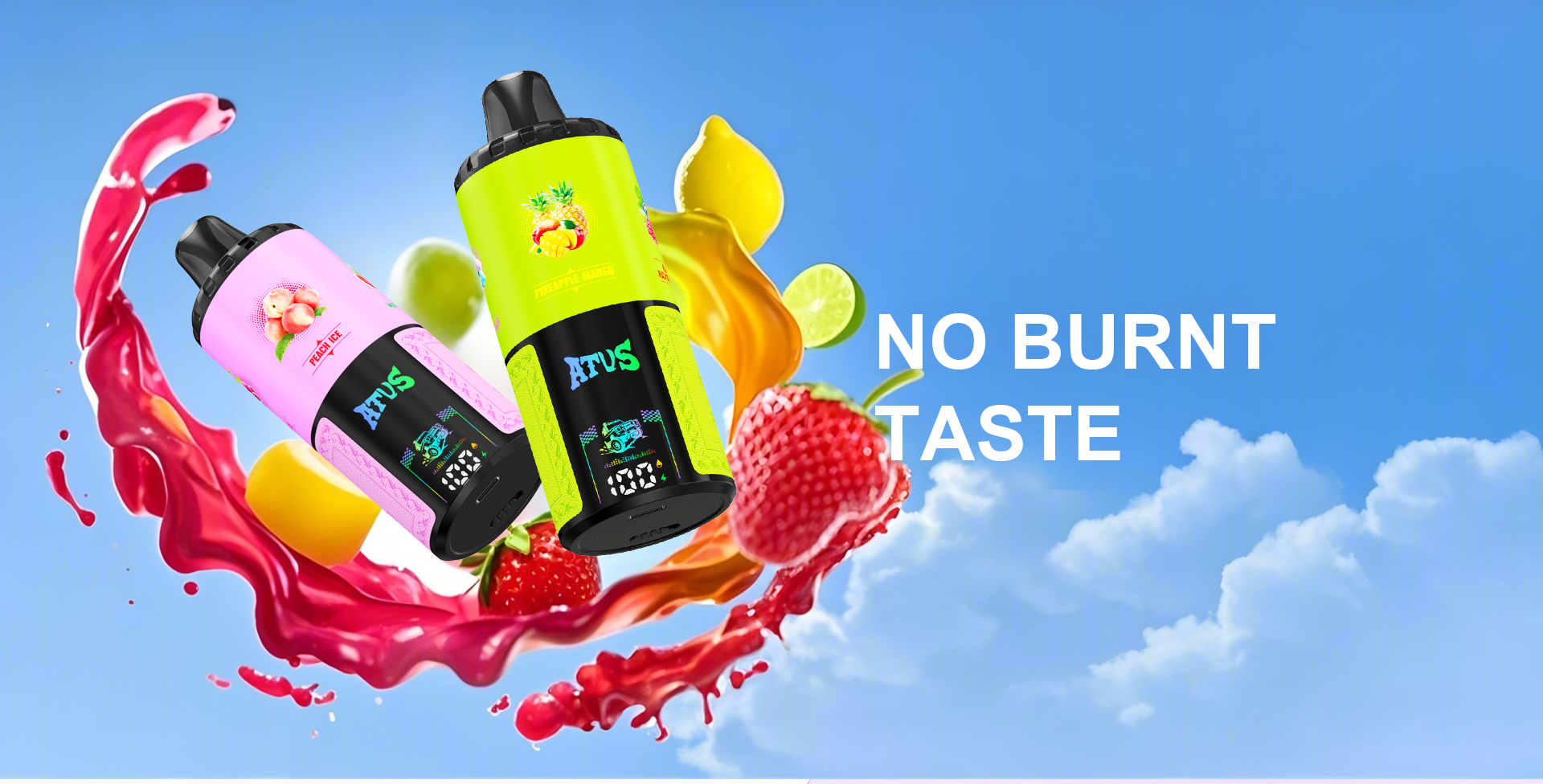 DE030 60000 Puffs Disposable Vape dengan paparan skrin Pintar dan perisa Empat dalam satu boleh laras caj pantas ATVS Vape